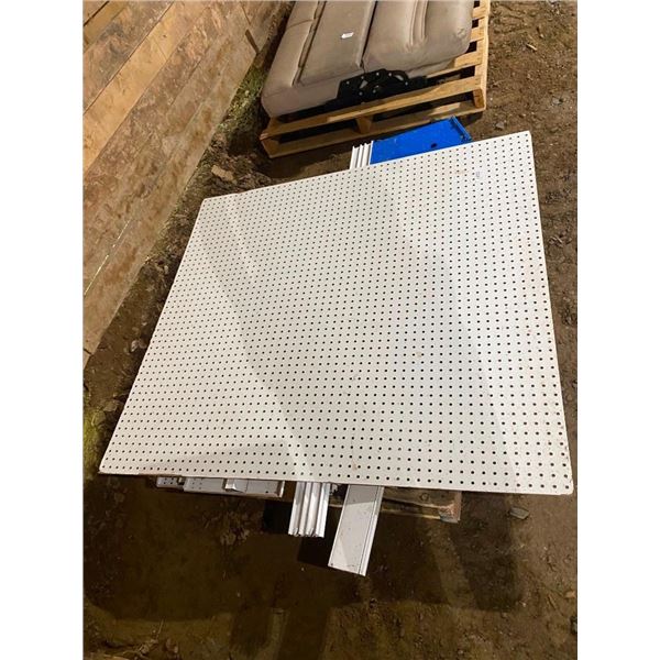 PALLET LOT OF SHELVING PCS