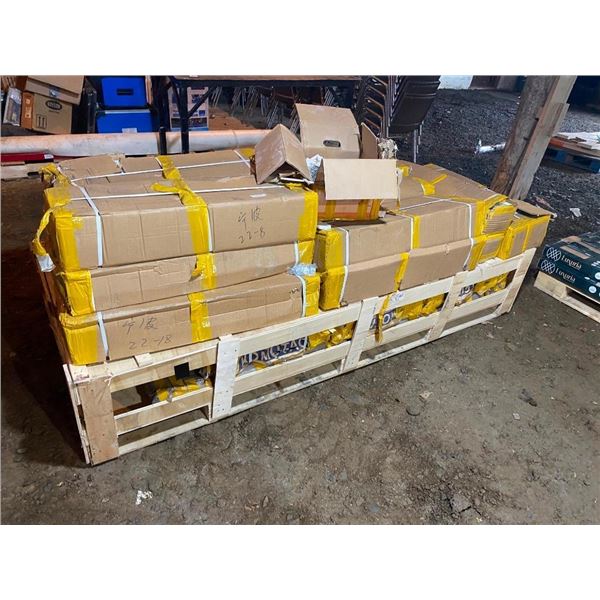 LOOKS TO BE A COMPLETE PEG BOARD SHELVING UNIT