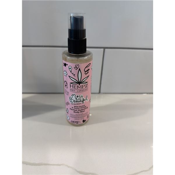 HEMPZ most beautiful, wild, orchid, and sweet, orange, herbal hydrating, body mist 125 ML