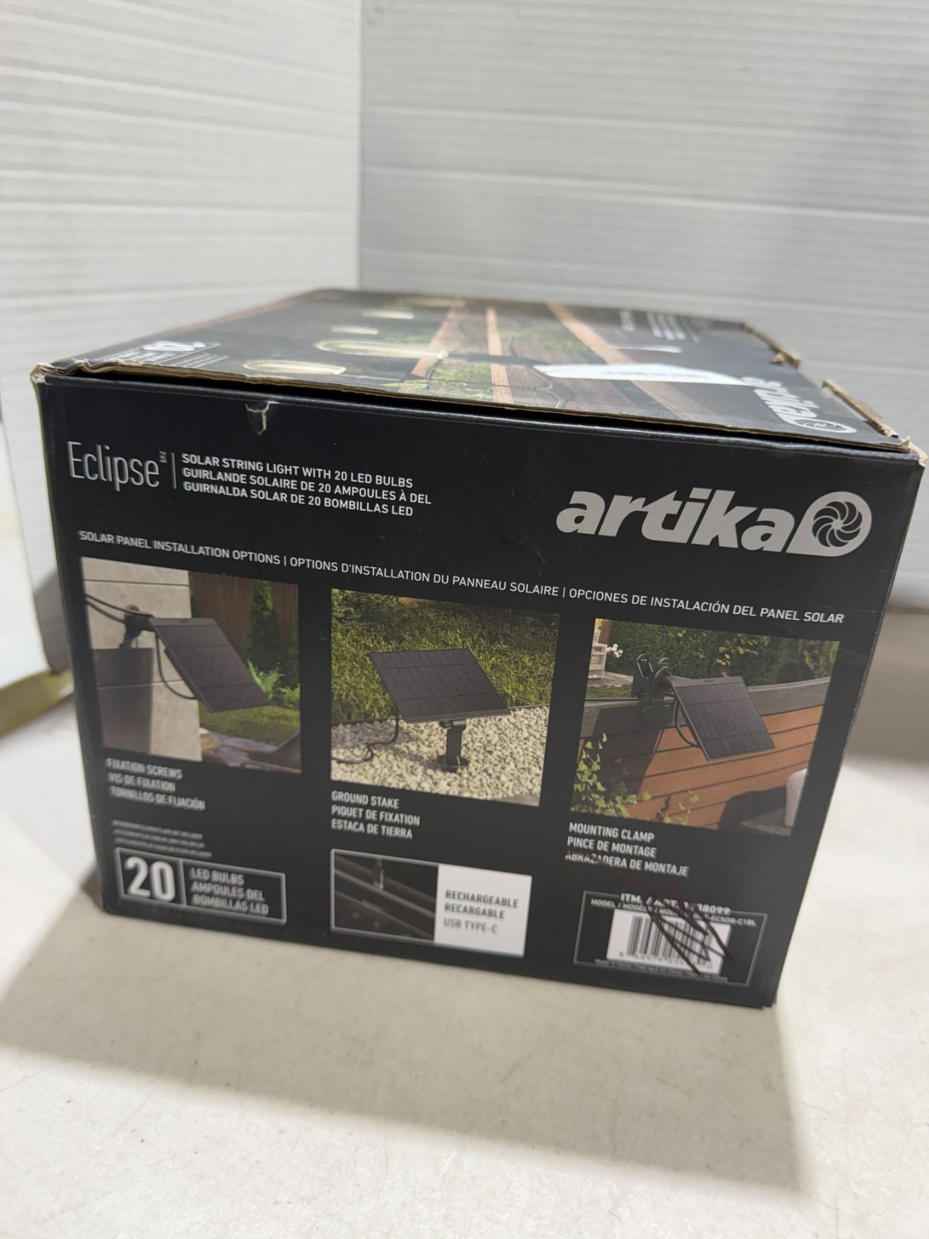 ARTIKA eclipse – solar string lights with 20 LED bulbs