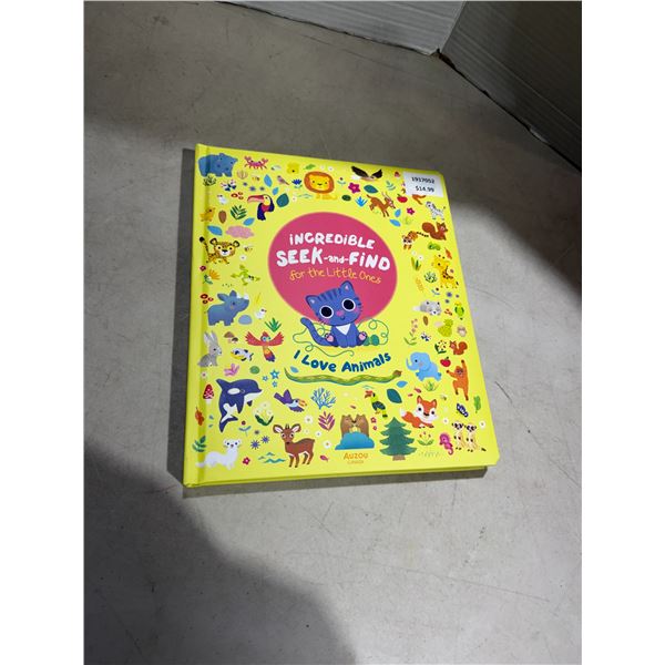 Incredible seek and find for little ones I love animals book