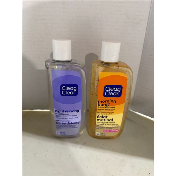Clean and clear facial cleansers