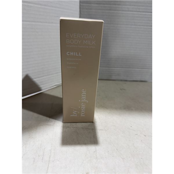 Everyday body milk, weightless, hydrating lotion, chill peppermint, mandarin Cyprus by Rose Jane