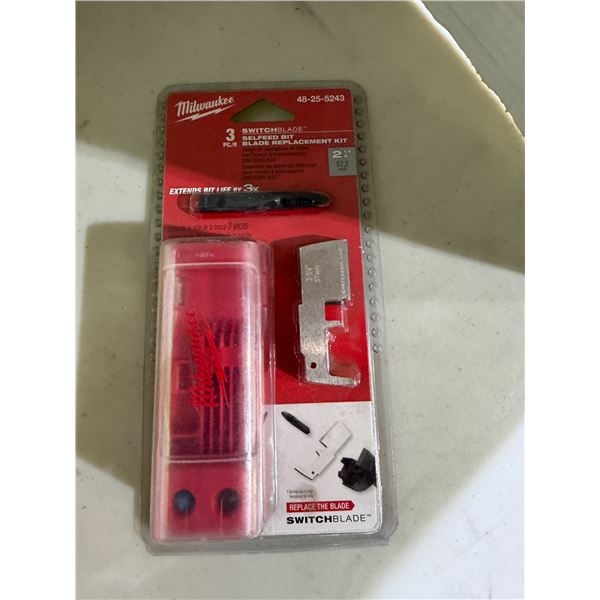 Milwaukee three switch blade, self feed bit blade replacement kit 2 1/4 inch