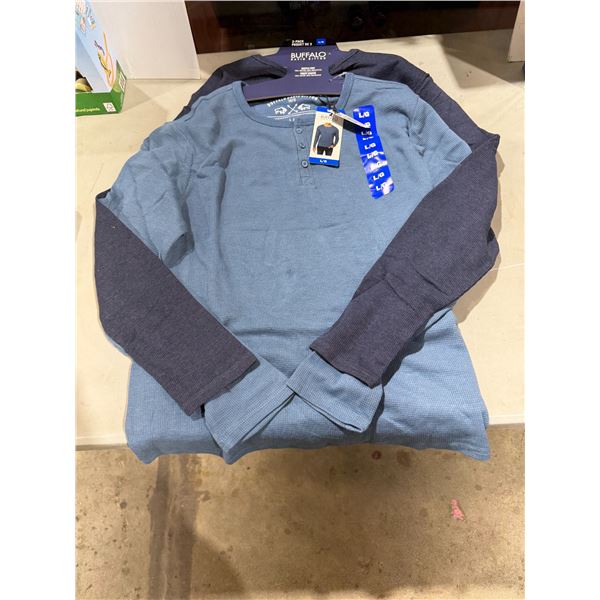 Buffalo waffle knit shirts, size large
