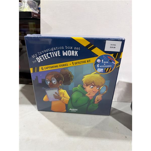 My investigation box set for detective work six captivating stories one detective kit
