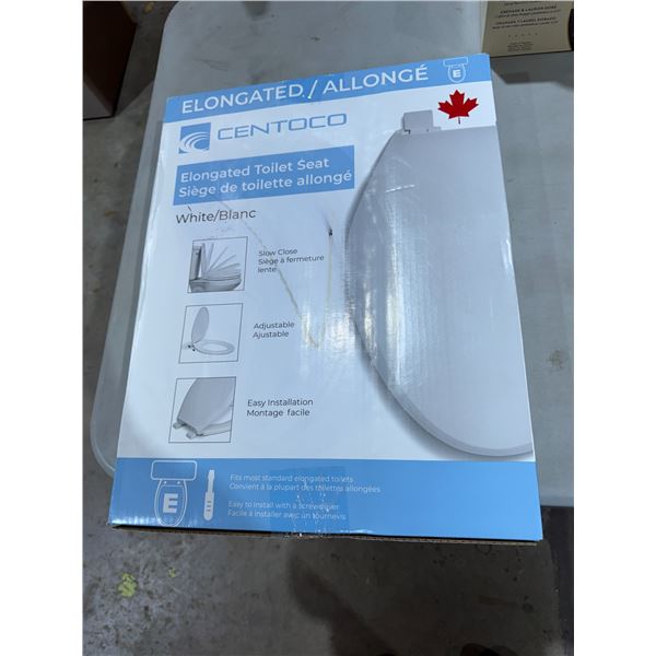 Elongated toilet seat