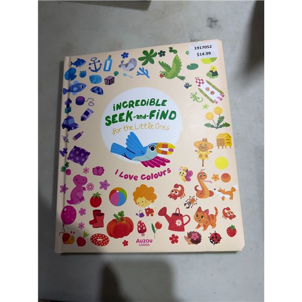 Incredible seek and find for little ones I love colors book