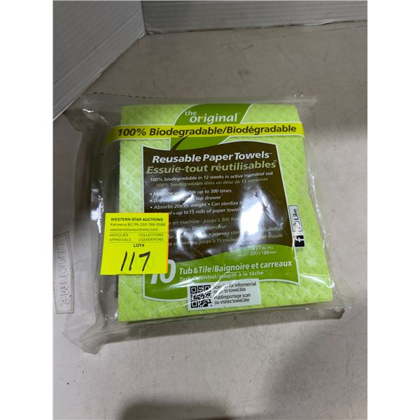 Reusable paper towel towels