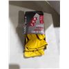 Image 1 : Hand crew cowhide work gloves, two pairs size medium