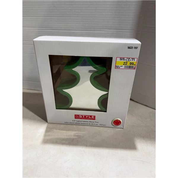 8.8 inch lighted, infinity mirror tree