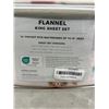 Image 2 : King size flannel sheet set