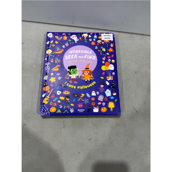 Incredible seek and find for little ones I love Halloween book