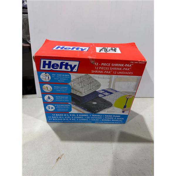 HEFTY shrink pack