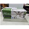 Image 1 : Hunter large indoor ceiling fan 52 inch light gray oak/Matte Nickel