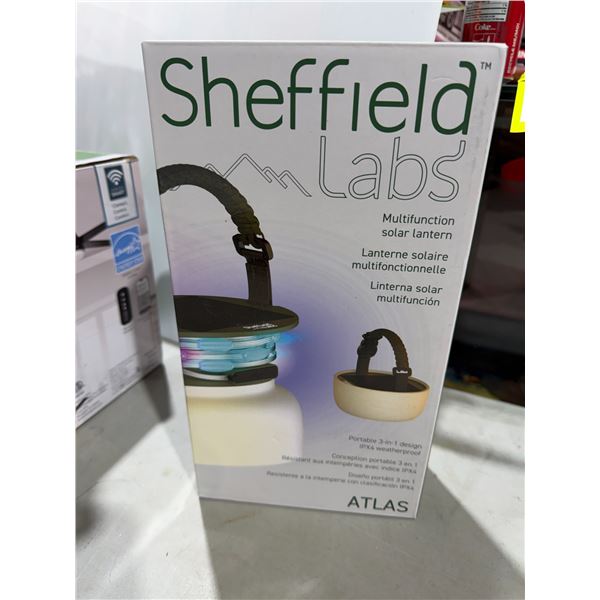 SHEFFIELD labs, multifunction, solar lantern