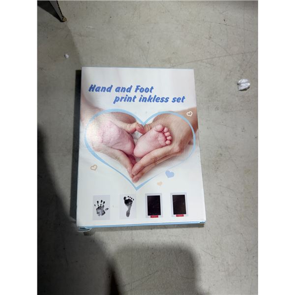 Hand and foot print inkless set