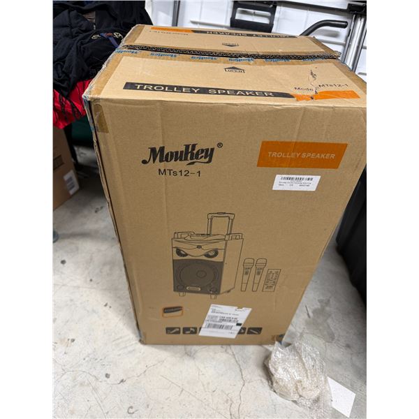 MOUKEY karaoke machine, trolley speaker, MTS 12–1