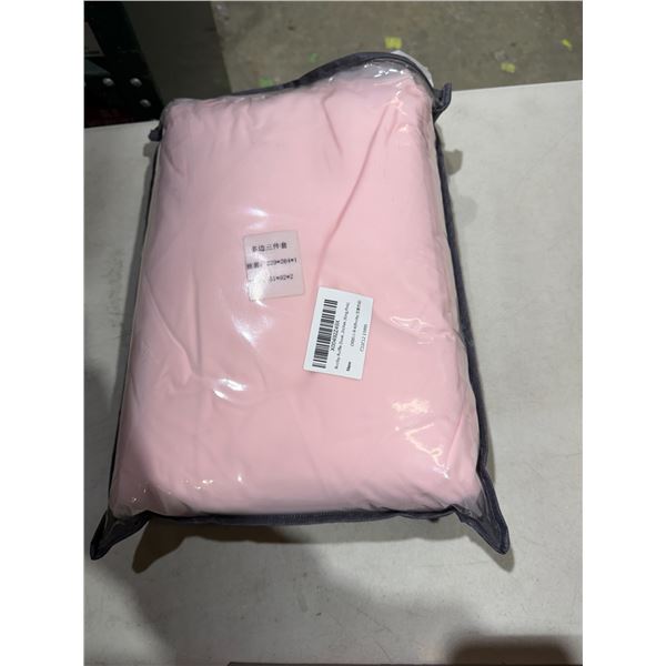 Ruffle duvet, king-size pink