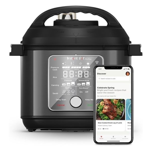 INSTANT POT PRO PLUS WIFI 10-IN-1 PRESSURE COOKER - TESTED WORKING, RETAIL $329