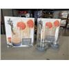 Image 1 : BRAND NEW SET OF 4 EPARE HIGHBALL GLASS SET, DUAL WALL INSULATED GLASS RETAIL TOTAL $108