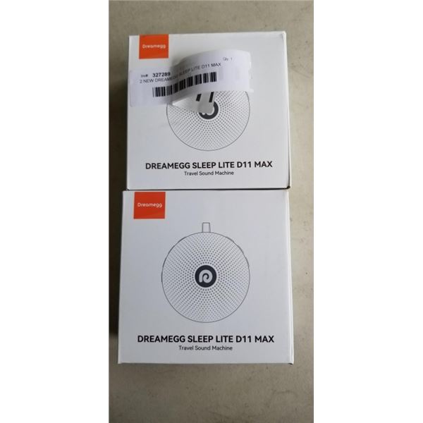 2 NEW DREAMEGG SLEEP LITE D11 MAX TRAVEL SOUND MACHINES