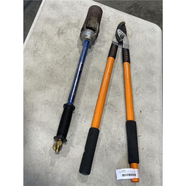 GARDEN PRUNERS AND TIGER TORCH
