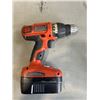 Image 4 : BLACK AND DECKER 18V DRILL WITH 2 BATTERIES AND CHARGER, WORKING