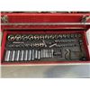 Image 3 : RED TOOL BOX FILLED WITH WRENCHES, SOCKETS ETC
