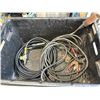 Image 2 : GAS TORCH IN PLASTIC TOTE AND JUMPER CABLES