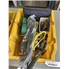 Image 4 : 3 PLASTIC TOTE OF TOOLS INCLUDING ADJUSTABLE RATCHET, DRILL BITS, SCREWDRIVERS ETC