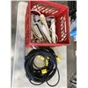 Image 1 : CRATE OF EXTENSION CORDS AND POWER BARS