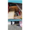 Image 1 : 2 DINNER CARVING KNIFE SETS, 3 TOOLBENCH FOLDING KNIVES, AND A PARING KNIFE