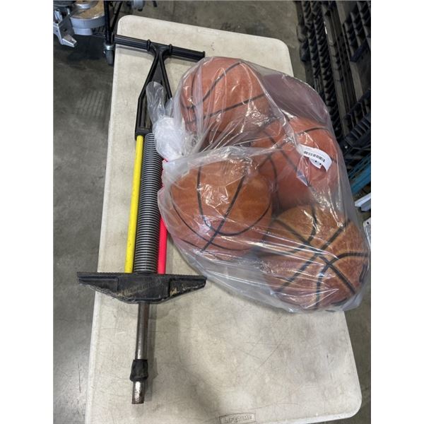 4 BASKETBALLS AND A POGO STICK