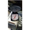 Image 2 : TRAY OF KITCHEN APPLIANCES INCLUDING SCALES, SUNBEAN WAFFLE MAKER, VINTAGE TOASTER ETC