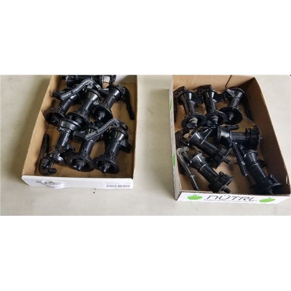 TRAY OF 7 CAST IRON FOUNTAIN SPOUTS