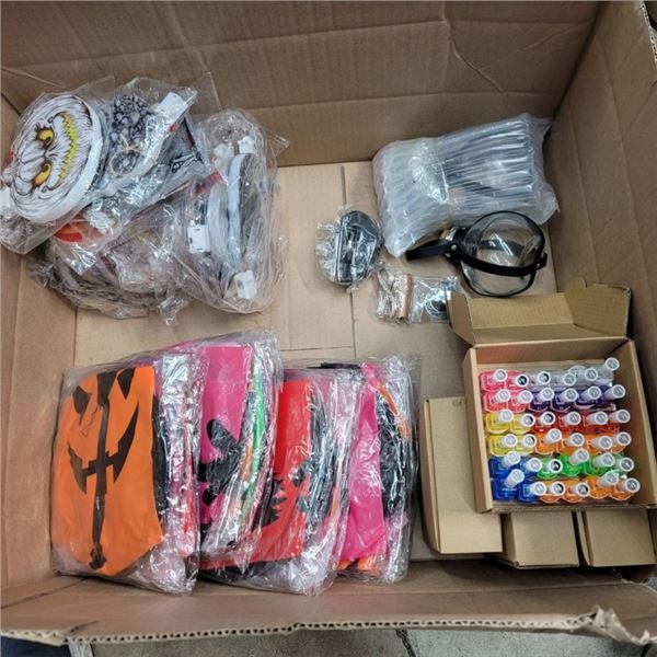 BOX OF NEW HALLOWEEN LIGHTS AND DECORATIONS