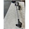 Image 1 : ULTRA LIGHTWEIGHT CORDLESS 21 VOLT WEED TRIMMER WITH TWO BATTERIES CHARGER AND FIVE NEW BLADES