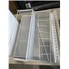 Image 3 : FAST TRACK CLOSET WHITE METAL MESH ORGANISERS