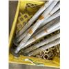 Image 2 : TEN 1" X 23" BOLTS WITH NUTS IN MILK CRATE