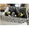 Image 2 : 2 SETS OF 8" HEAVY DUTY CASTER WHEELS. 4 SWIVEL LOCKING, 4 SWIVEL