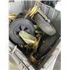 Image 4 : 2 SETS OF 8" HEAVY DUTY CASTER WHEELS. 4 SWIVEL LOCKING, 4 SWIVEL