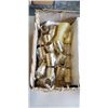 Image 4 : BOX AND 2 TRAYS OF BRASS LIGHTING ACCESSORIES