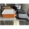 Image 1 : VINTAGE COLEMAN COOLER AND 2 BRIEFCASES