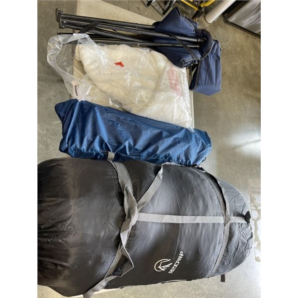 REDCAMP COMPRESSION PACK SIZE XXL WITH PILLOWS, SHEET, TENT POLES AND FOLDING CHAIR