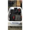 Image 1 : 40 DOUBLE SCUBA WEIGHT CARRY BAGS IN LANDRY BASKET