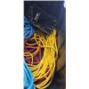 Image 3 : PLASTIC TOTE OF EXTENSION CORDS