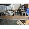 Image 1 : 2 BOXES OF STAINLESS MIXING BOWLS, TOASTER, SLOW COOKER, ETC