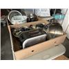Image 3 : 2 BOXES OF STAINLESS MIXING BOWLS, TOASTER, SLOW COOKER, ETC