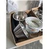 Image 4 : 2 BOXES OF STAINLESS MIXING BOWLS, TOASTER, SLOW COOKER, ETC